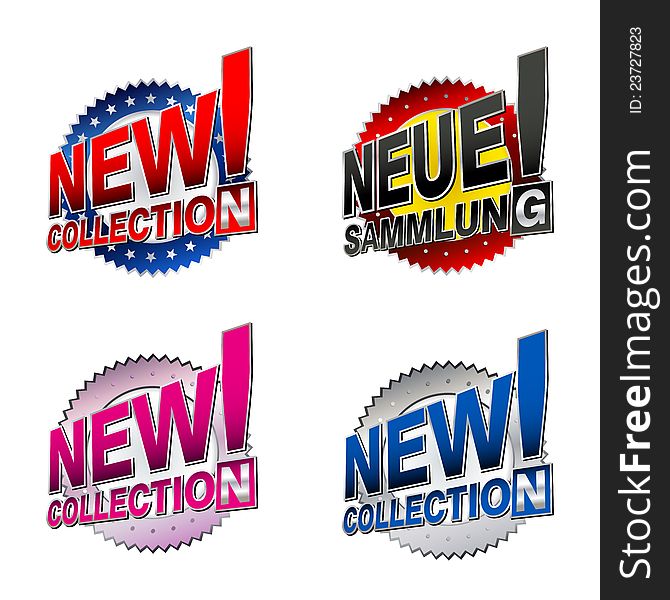 New colection tags - eps10 illustration. New colection tags - eps10 illustration