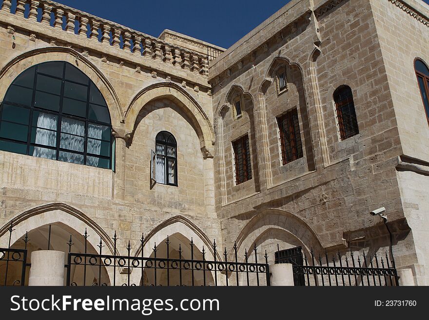 Gate of Saint Hırmız Chaldean Church in Mardin.