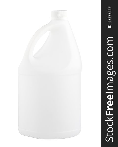 White milk or liquid container with no label or logo on it isolated on white background. White milk or liquid container with no label or logo on it isolated on white background