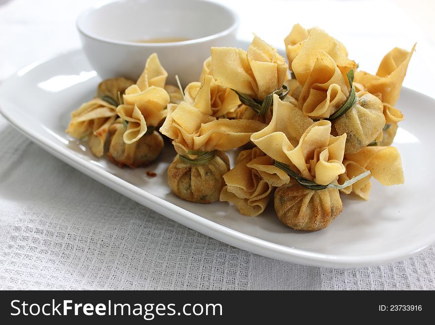 Oriental Snacks Chinese Dumpling food