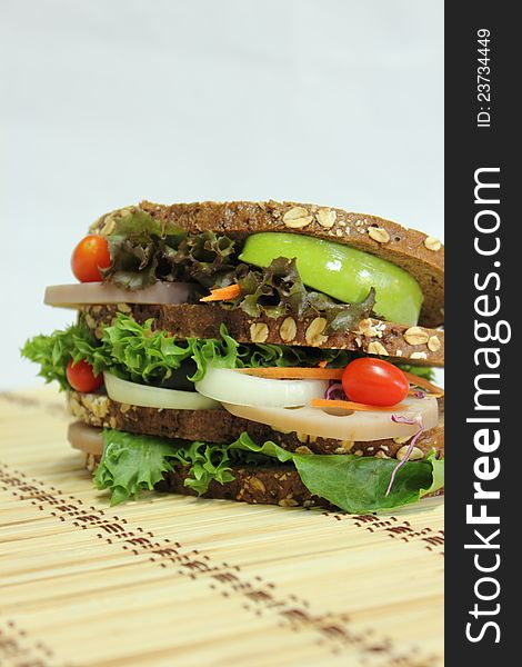 Oat slice bread Sandwiches healthy food