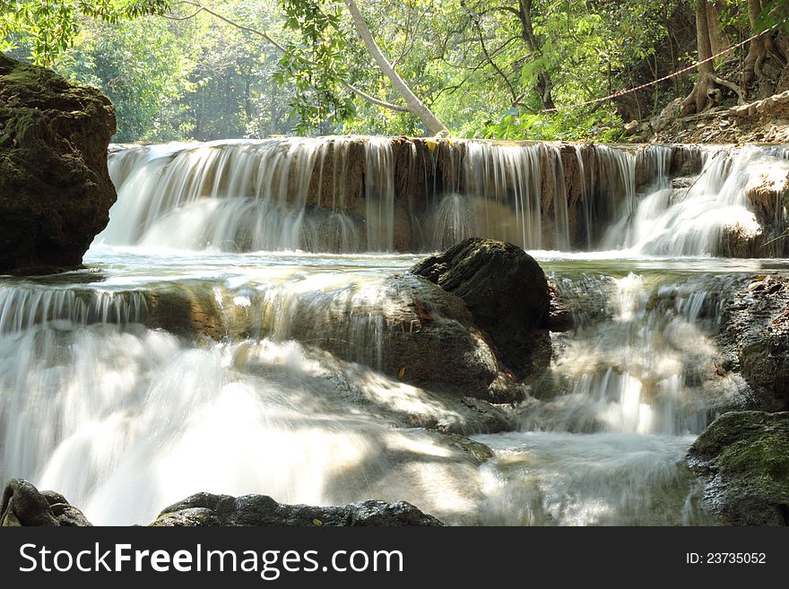 Waterfall beautiful summer in thailand