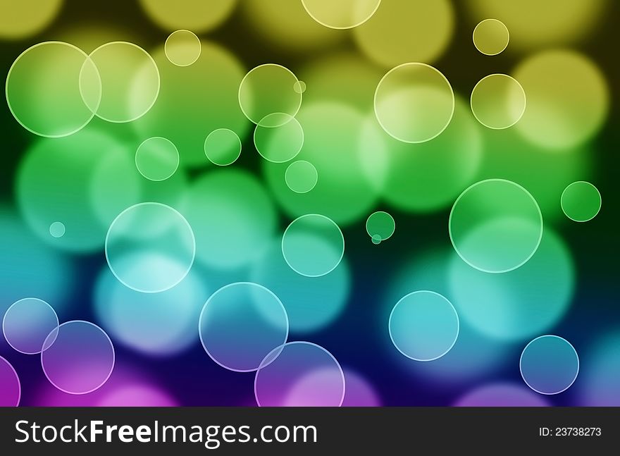 Colorful bokeh lights background in the dark. Colorful bokeh lights background in the dark
