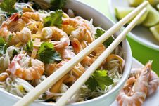 Shrimp And Noodles Royalty Free Stock Photography Shrimp And Noodles Royalty Free Stock Photography