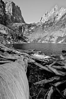 Emerald Lake In Black And White Royalty Free Stock Images Emerald Lake In Black And White Royalty Free Stock Images