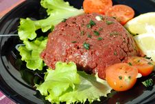 Raw Ground Beef With Vegetables Royalty Free Stock Photos Raw Ground Beef With Vegetables Royalty Free Stock Photos