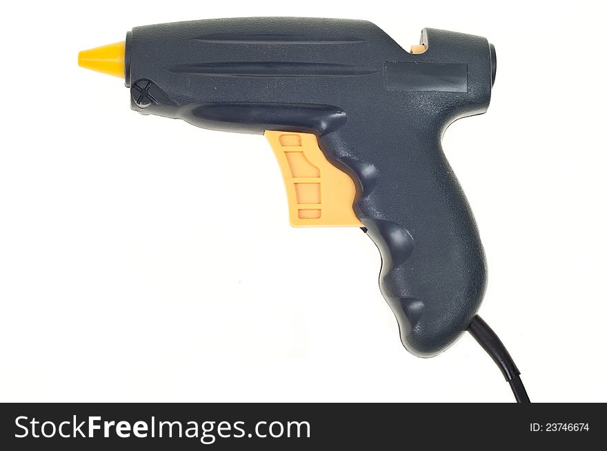 Glue gun isolated over white background