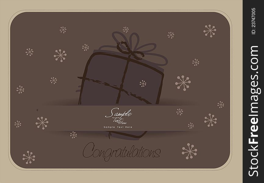 Gift Silhouette Invitation