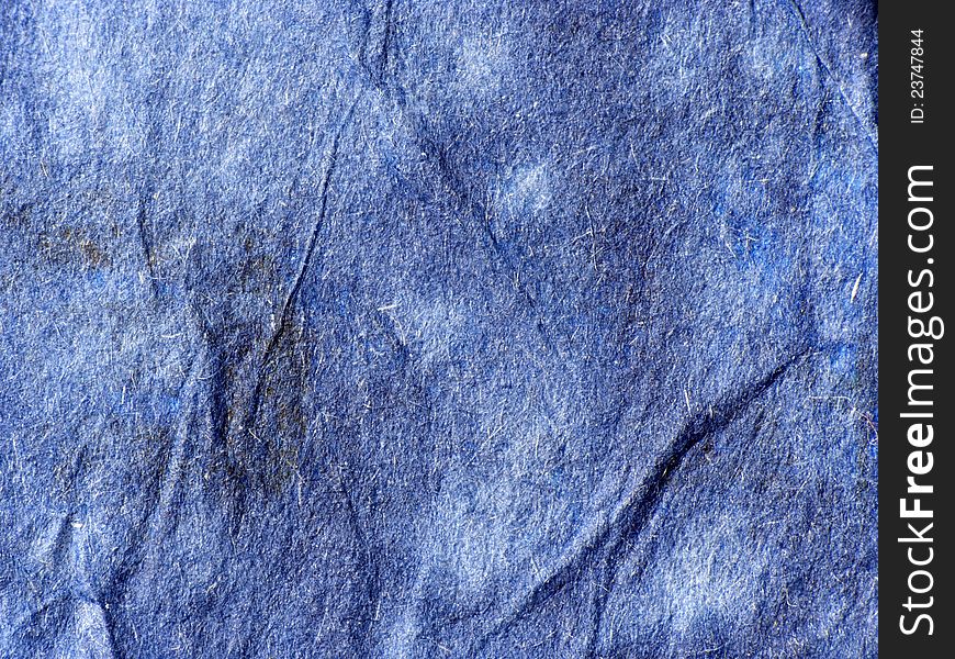 Texture of the old blue paper. Texture of the old blue paper