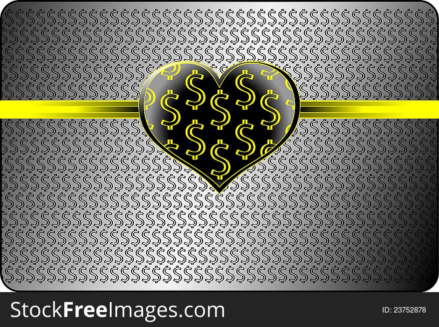 Purse of dollars. Vector file contains original seamless. Purse of dollars. Vector file contains original seamless