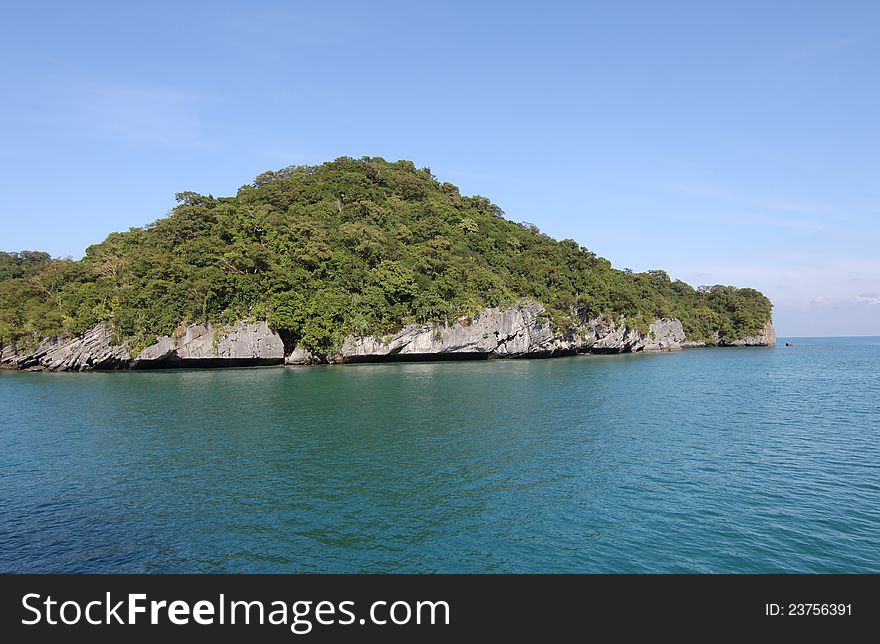 Uninhabited island, a national marine park, Koh Samui, Thailand, Southeast Asia. Uninhabited island, a national marine park, Koh Samui, Thailand, Southeast Asia