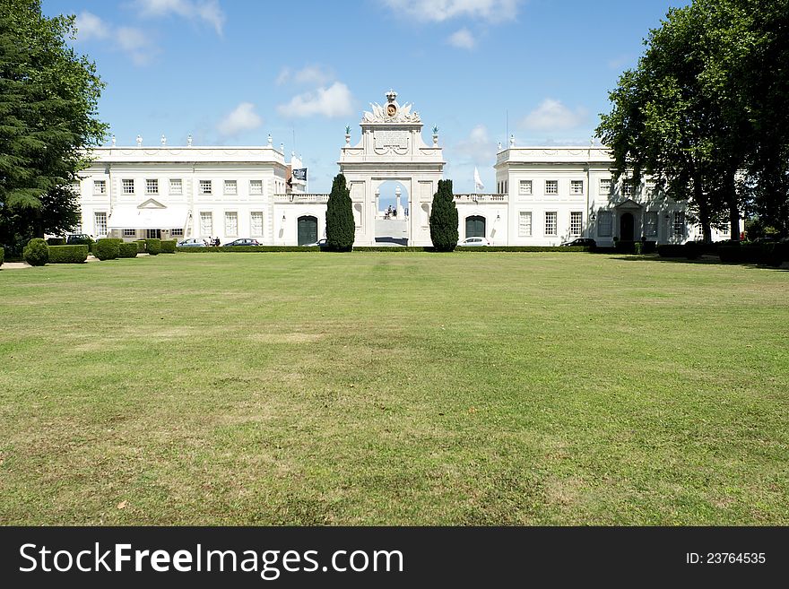 Green Lawn Of Sintra Palace