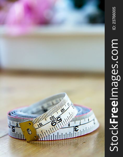 Close up image of tape measure