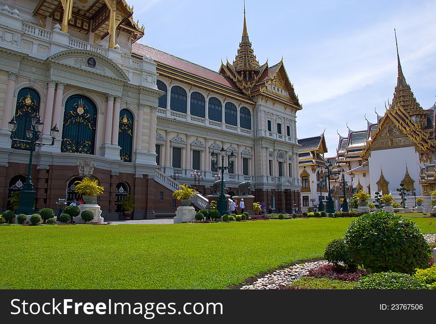 The Royal Palace in Bangkok, Thailand. The Royal Palace in Bangkok, Thailand.