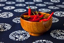 A Bowl Of Peppers Royalty Free Stock Images A Bowl Of Peppers Royalty Free Stock Images