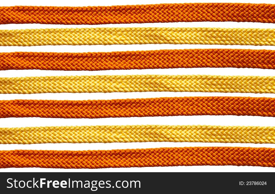 Rope line isolated on white background
