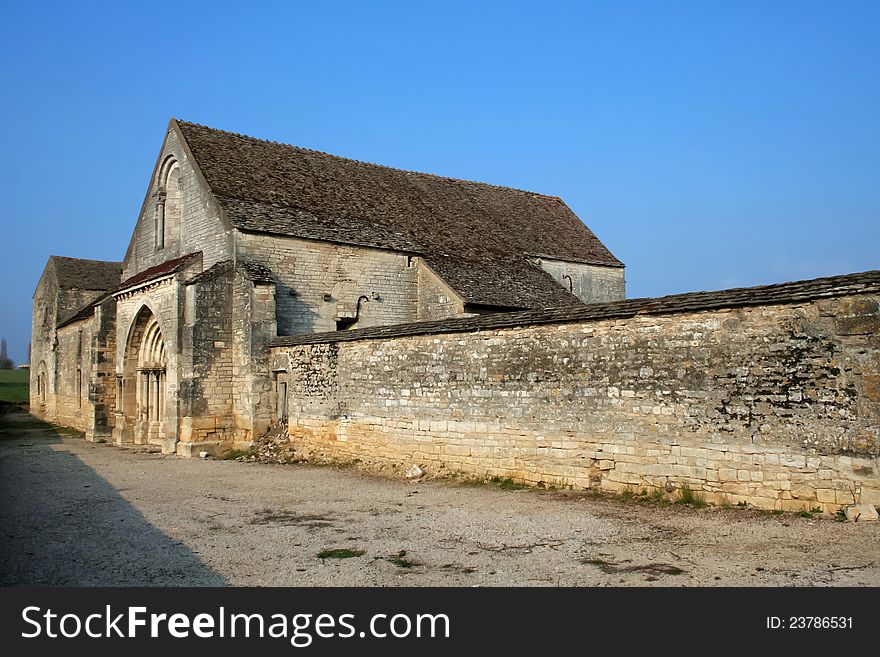 Old abandoned church in the Burgundy region of France. Old abandoned church in the Burgundy region of France.