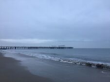 Sunrise In Winter At Coney Island In Brooklyn, New York, NY. Royalty Free Stock Images Sunrise In Winter At Coney Island In Brooklyn, New York, NY. Royalty Free Stock Images