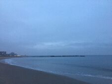 Dawn In Winter At Coney Island In Brooklyn, New York, NY. Royalty Free Stock Image Dawn In Winter At Coney Island In Brooklyn, New York, NY. Royalty Free Stock Image