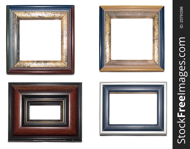 Four frames on a white background. Four frames on a white background