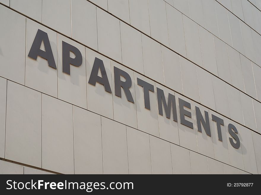 Apartments Sign