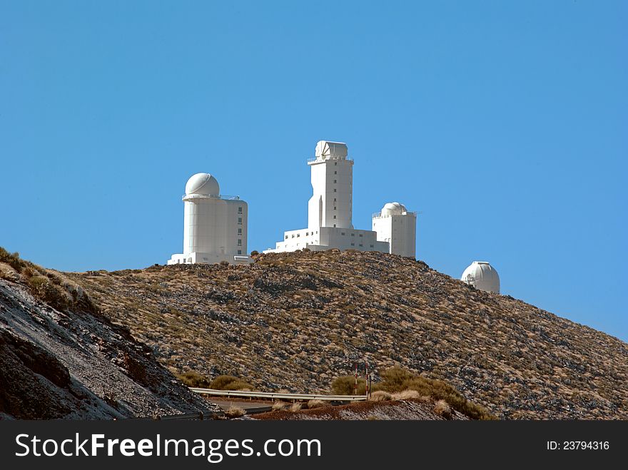 Observatory On The Road To Mount Teide