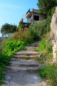 Isolated Sicilian House Stock Photo