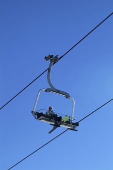 Sky Chair-lift Royalty Free Stock Images Sky Chair-lift Royalty Free Stock Images