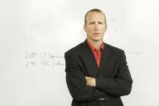 Businessman With Writing Board Royalty Free Stock Images Businessman With Writing Board Royalty Free Stock Images