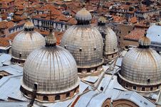 Domes Of St Marks Basilica Royalty Free Stock Image