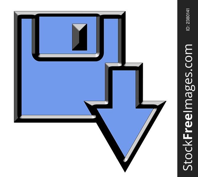 3 1/2 floppy diskette illustration