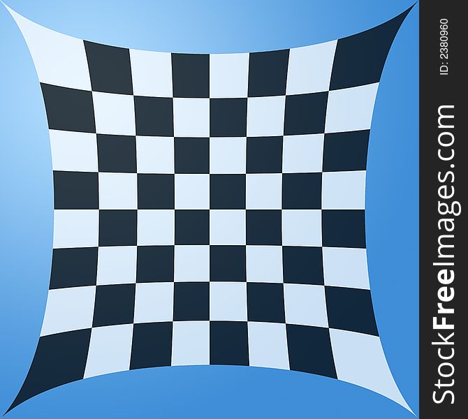 Background of a chessboard handkerchief waveing through the air. Background of a chessboard handkerchief waveing through the air.