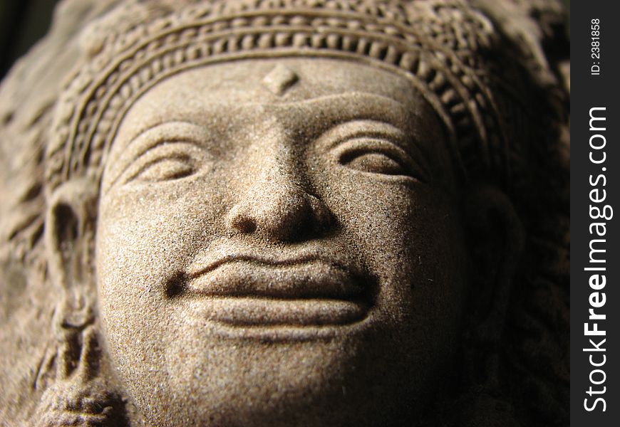 Macro shot of buddha statuette