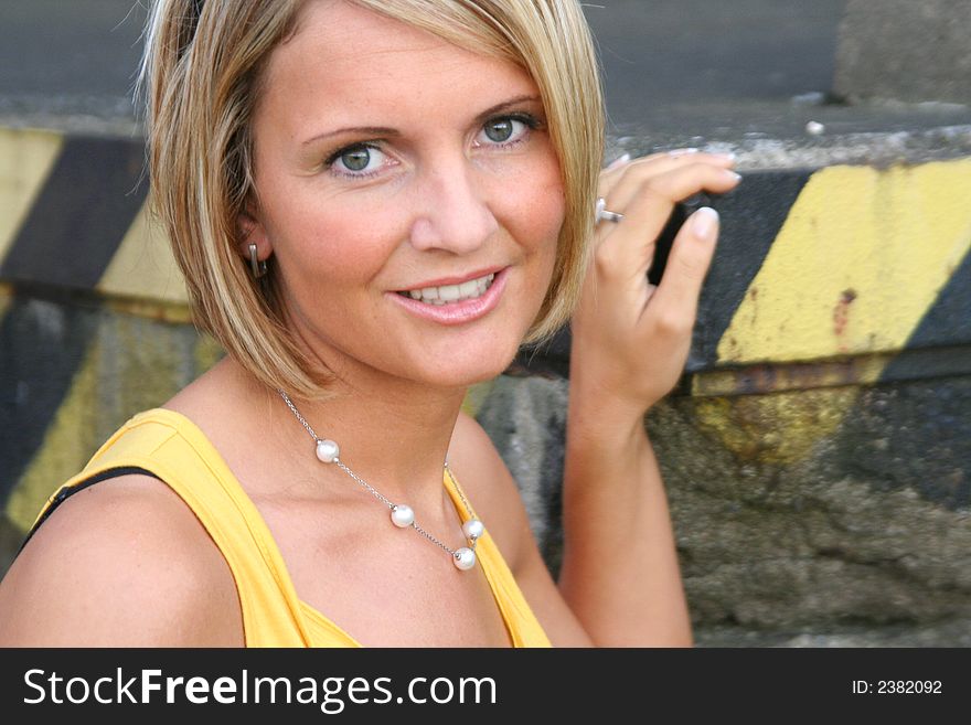 Attractive beauty black and yellow woman. beauty series. Attractive beauty black and yellow woman. beauty series.