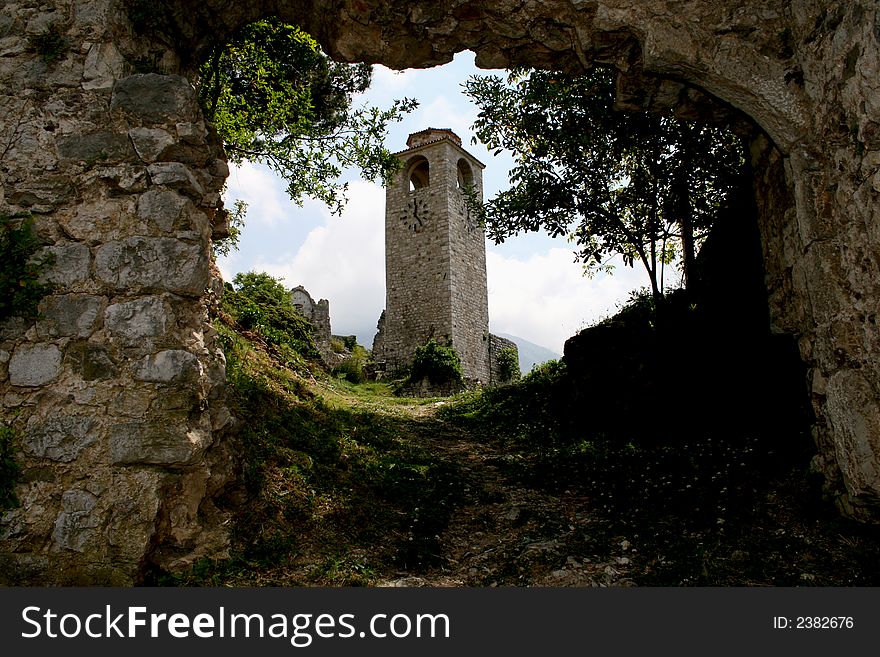 Montenegro Bar old town historic. Montenegro Bar old town historic