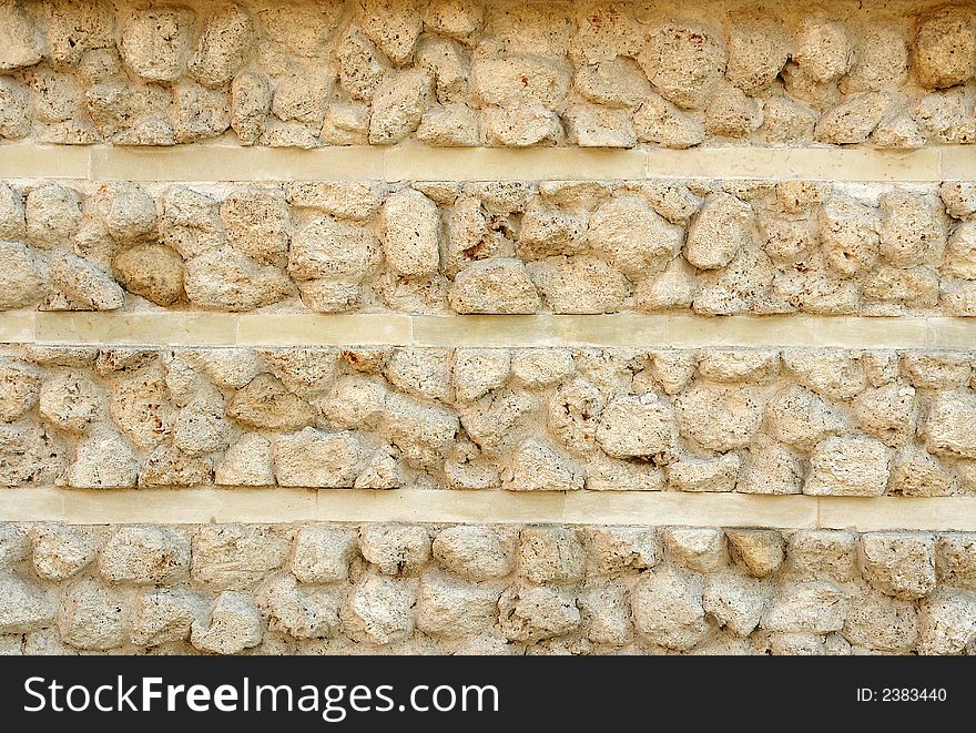 Closeup image of stone wall