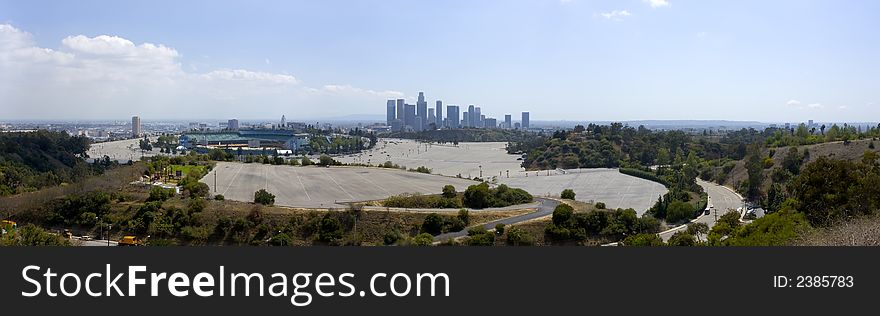 L.A. Downtown Skyline Panorama