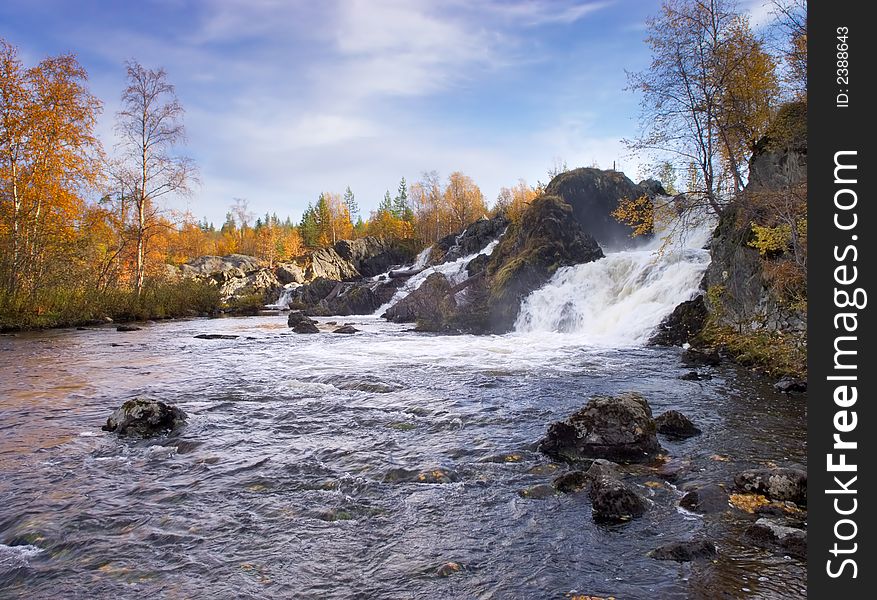 Falls in the autumn in the north of the Europe. Falls in the autumn in the north of the Europe