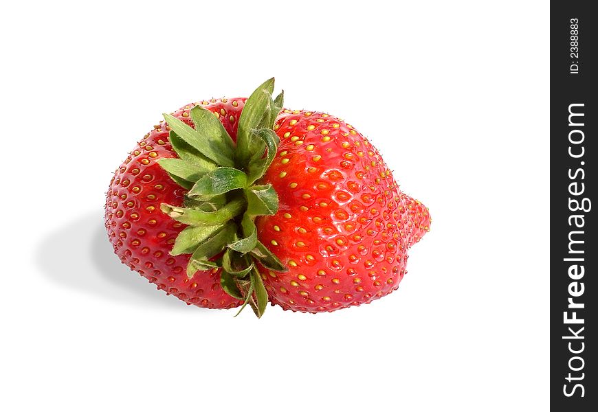 Strawberry isolated on white (clipping path included)