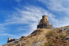 The Ruins Of A Medieval Fortress Royalty Free Stock Photo