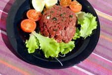 Raw Ground Beef With Vegetables Royalty Free Stock Image Raw Ground Beef With Vegetables Royalty Free Stock Image