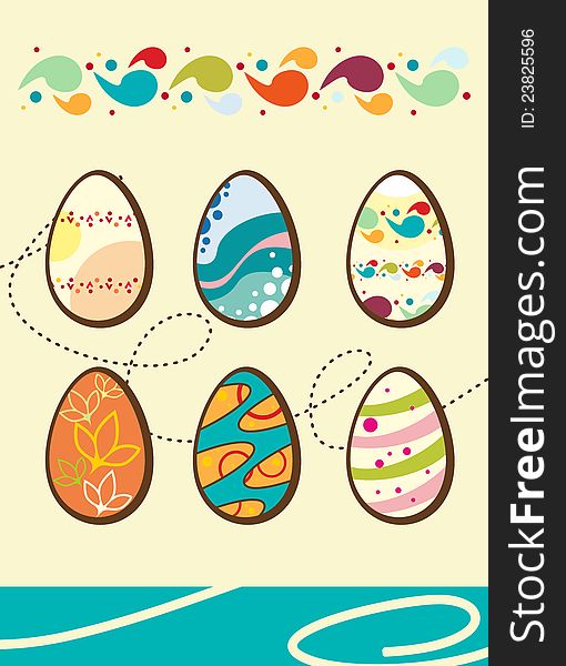 Set Of Easter Eggs