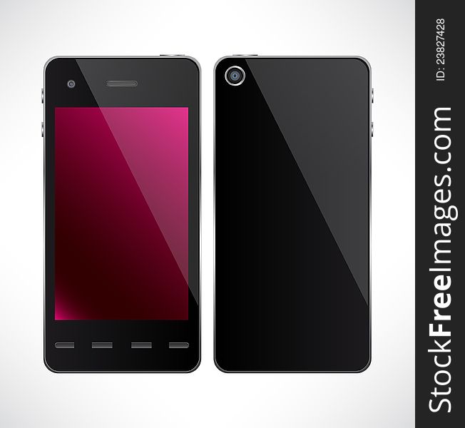 Vector Touchscreen Smartphone.