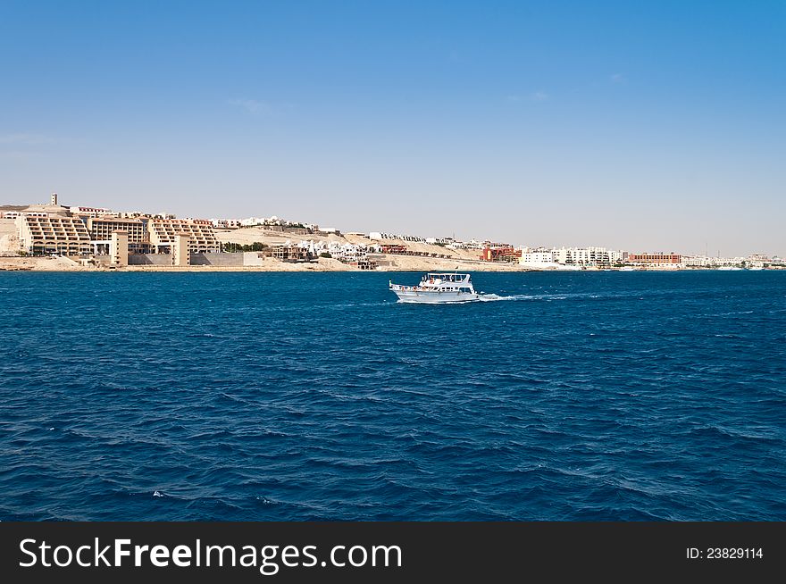 The View From The Sea To The Shore Of Hurghada