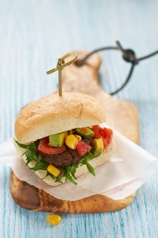 Fresh Burger Royalty Free Stock Image Fresh Burger Royalty Free Stock Image