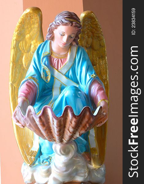 Nativity angel in Christian churches. Nativity angel in Christian churches.