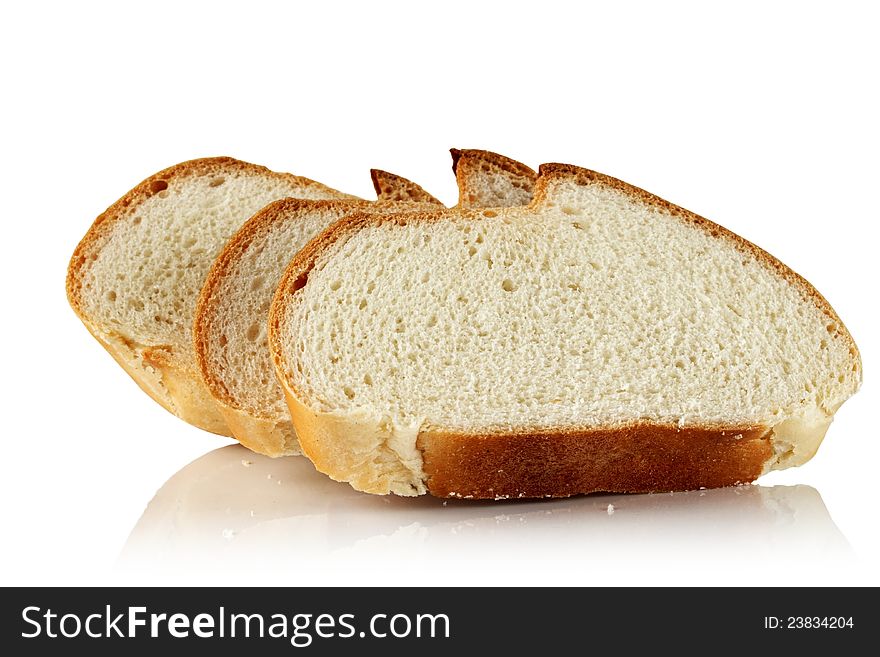 Bread on a white background. Bread on a white background.