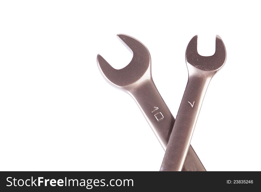 Wrenches isolated on white background