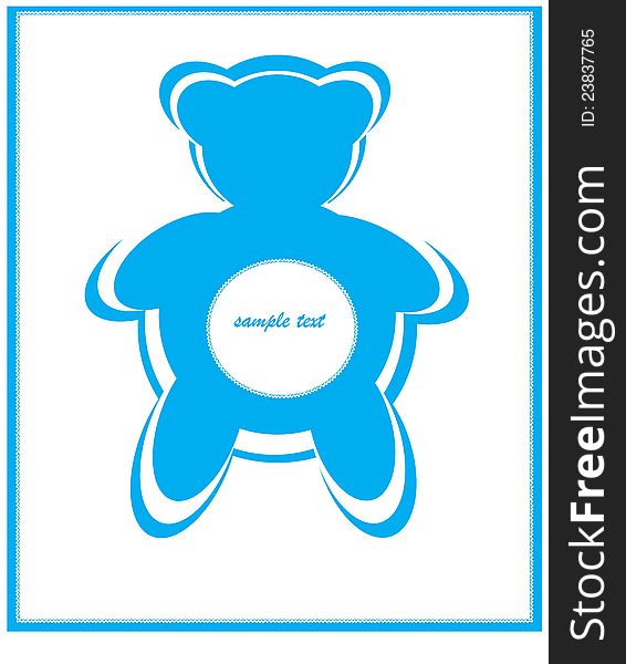 Blue Teddy bear for children
