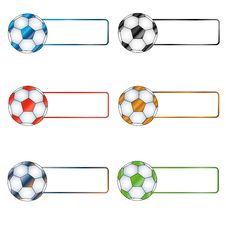 Six Multi-colored Balls Stock Images Six Multi-colored Balls Stock Images